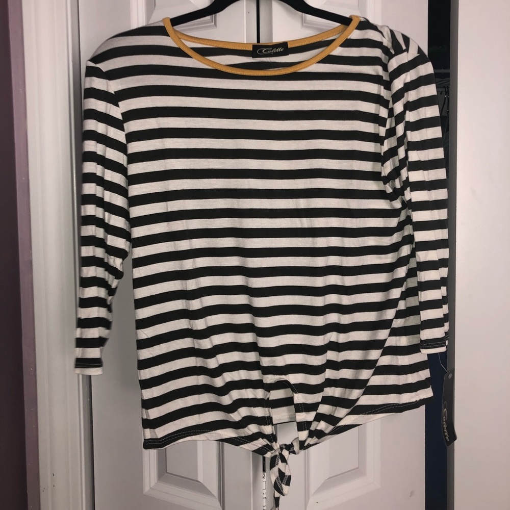 Stripe Long Sleeve Top